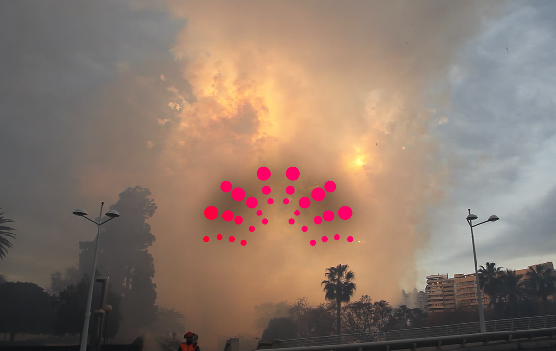 Fallas de València 2015, Mascletà Aérea Amstel, Pirotecnia Valenciana