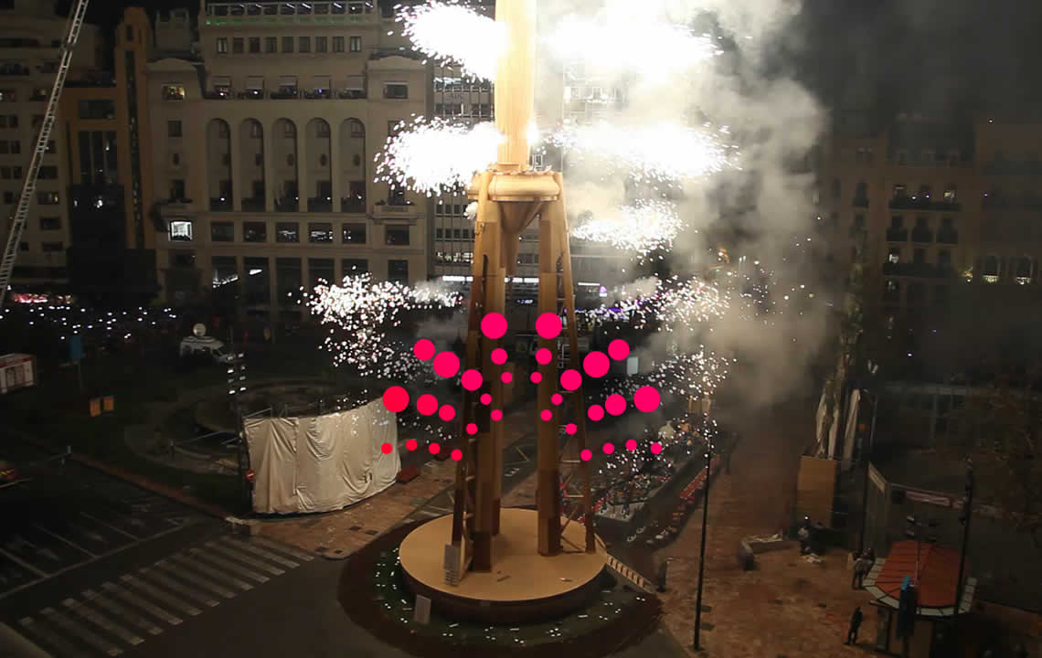 Fallas de València 2017, Nit de la Cremà, Pirotecnia Hermanos Caballer