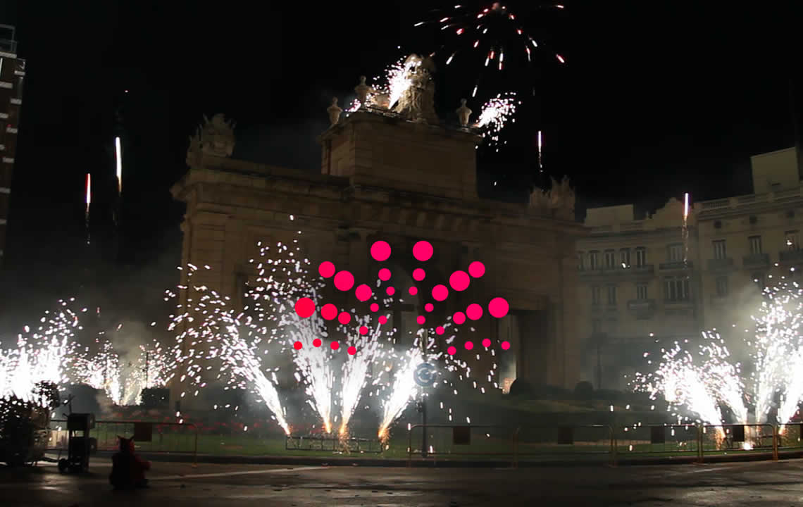 Fallas de València 2018, Final Cabalgata del Fuego 2018, Colla de Dimonis de Massalfassar