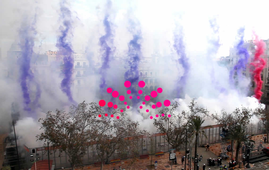 Fallas de València 2018, Mascletà Jueves 8 de Marzo 2018, Pirotecnia Caballer FX-Global Foc