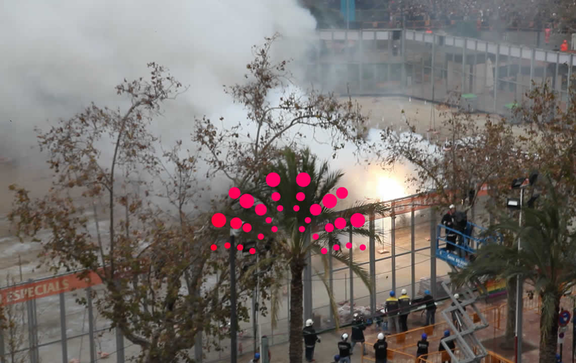 Fallas de València 2018, Mascletà Lunes 5 de Marzo 2018, Pirotecnia Nadal-Martí