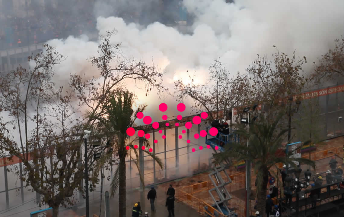 Fallas de València 2018, Mascletà Sábado 17 de Marzo 2018, Pirotecnia Turís