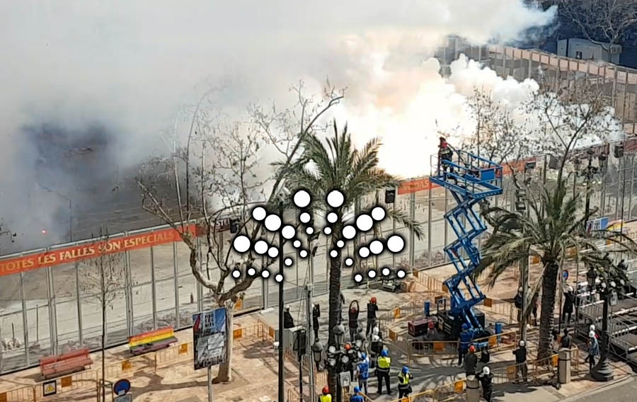 Fallas de València 2019, Mascletà Martes 12 de Marzo 2019, Pirotecnia Hermanos Ferrández