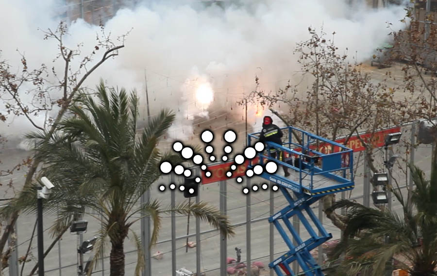 Fallas de València 2019, Mascletà Lunes 4 de Marzo 2019, Pirotecnia Zaragozana