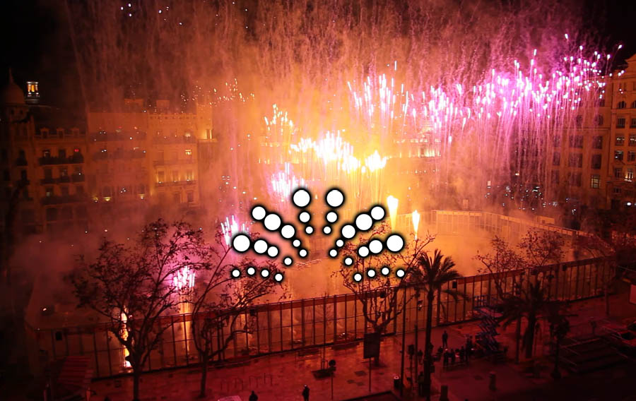 Fallas de València 2019, Mascletà Nocturna Sábado 2 de Marzo 2019, Pirotecnia del Mediterráneo