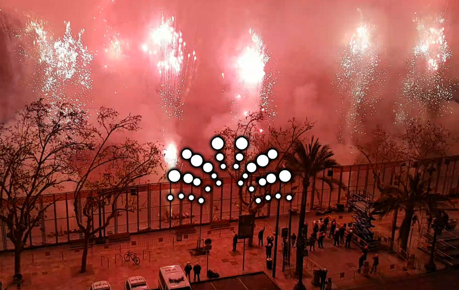 Fallas de València 2019, Mascletà Nocturna Sábado 9 de Marzo 2019, Pirotecnia Aitana