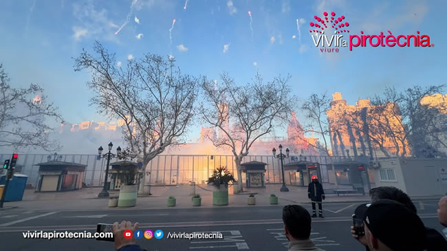 Fallas de València 2024, Macrodespertà Crida 2024 Domingo 3 de Marzo 2024, Pirotecnia del Mediterráneo y Valenciana