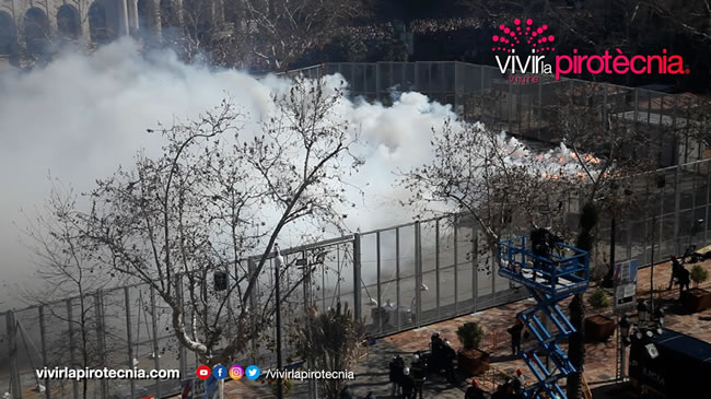 Fallas de València 2024, Mascletà Viernes 1 de Marzo 2024, Pirotecnia Peñarroja