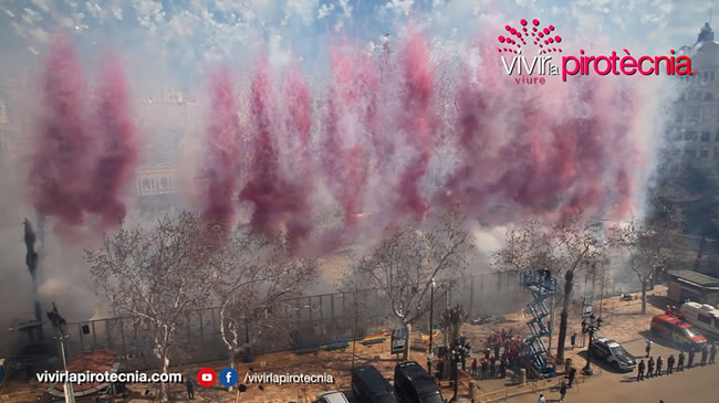 Fallas de València 2024, Mascletà Sábado 16 de Marzo 2024, Pirotecnia Aitana