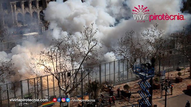 Fallas de València 2024, Mascletà Martes 5 de Marzo 2024, Pirotecnia Dragón