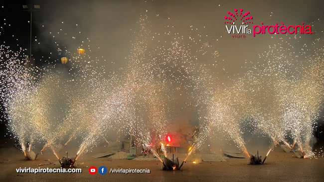 Fallas de Valencia 2024, Nit de la Cremà 2024, Falla Municipal Infantil, Pirotecnia del Mediterráneo